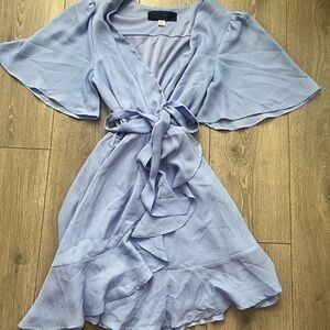 Francesca’s Blue Wrap Dress